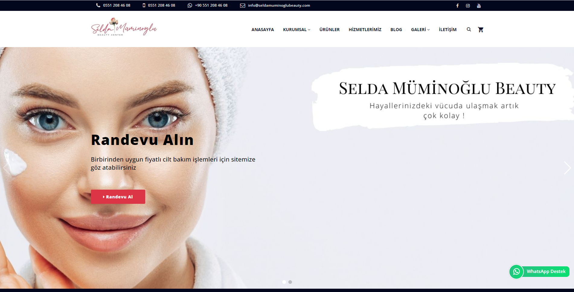 Selda Muminoğlu Beauty Web Tasarım
